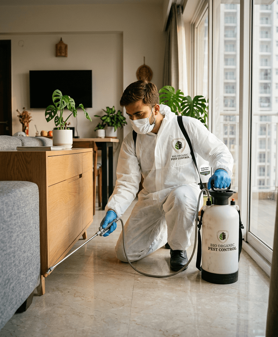 Bio Organic Pest Control certified technician at work